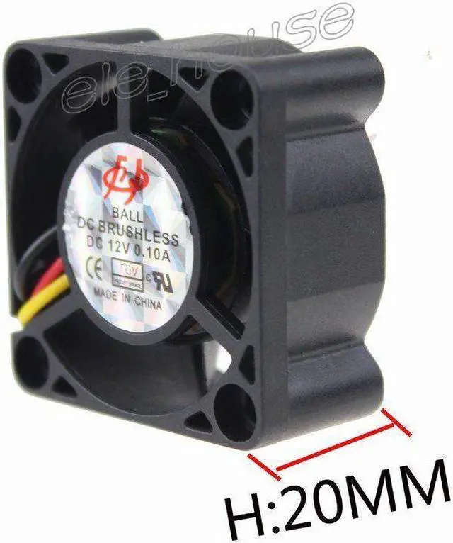 Alt view image 4 of 7 - 5pcs 8015S 80mm 15mm DC 12V Brushless PC Computer Cooler Cooling IDE fan 80x15mm