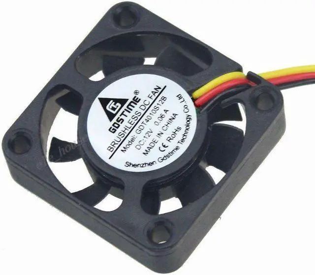 Alt view image 6 of 7 - DC 12V 2Wire 80mm 80x80x15mm Brushless PC Computer Laptop Cooler Cooling IDE Fan