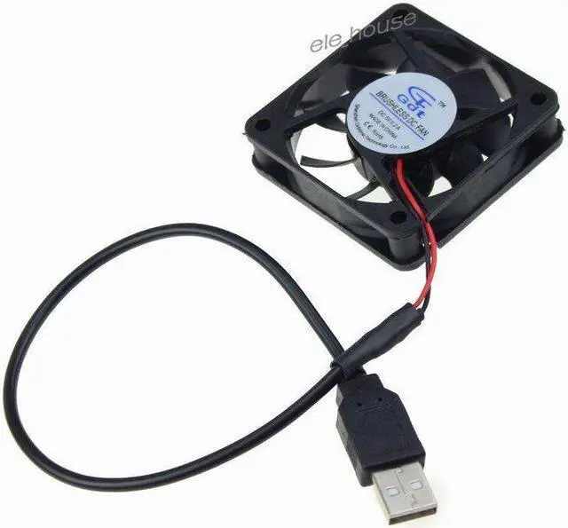 Alt view image 5 of 7 - 24V 2pin 6cm 60mm x 60mm x 25mm DC Brushless Computer Cooler Cooling Exhaust Fan