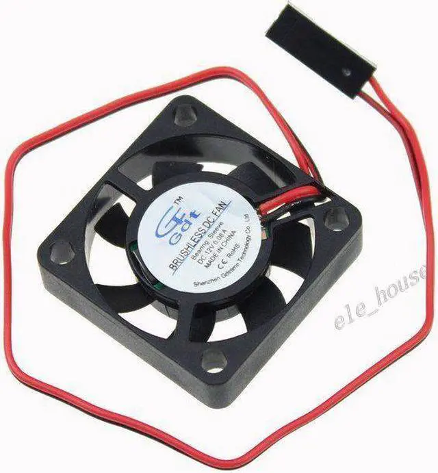 Alt view image 5 of 7 - DC 12V 40mm 0.06A 5500rpm Brushless PC Computer Cooler Cooling fan Sleeve Brg