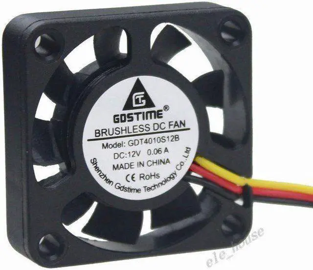 Alt view image 7 of 7 - DC 12V 2Wire 80mm 80x80x15mm Brushless PC Computer Laptop Cooler Cooling IDE Fan