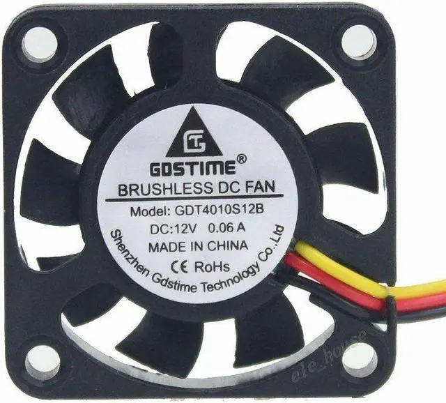 Alt view image 2 of 7 - DC 12V 2Wire 80mm 80x80x15mm Brushless PC Computer Laptop Cooler Cooling IDE Fan