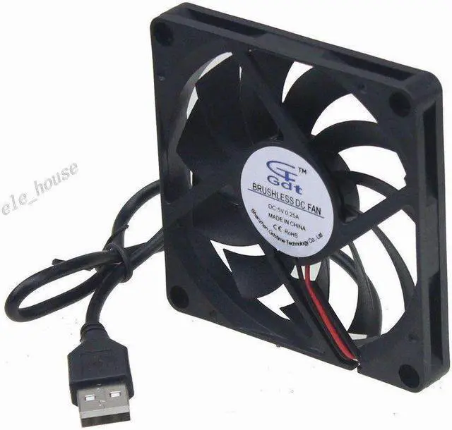 Alt view image 4 of 7 - 60x60x15mm 60mm 5V USB Quiet Brushless Lüfter cooling fan PC Computer Cooler