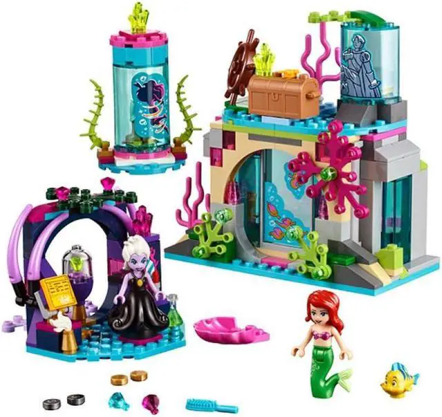 Alt view image 2 of 3 - Princess Mermaid Ariel Undersea Palace Buildable Royal Celebration Boat Building Block-Style C
