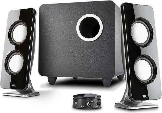 Alt view image 4 of 20 - Cyber Acoustics Curve Immersion 2.1 Speaker System - 30 W RMS