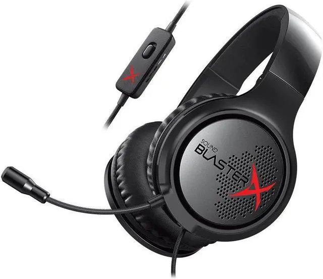 Alt view image 2 of 2 - Creative Sound BlasterX H3 Portable Analog Gaming Headset, 70GH034000000
