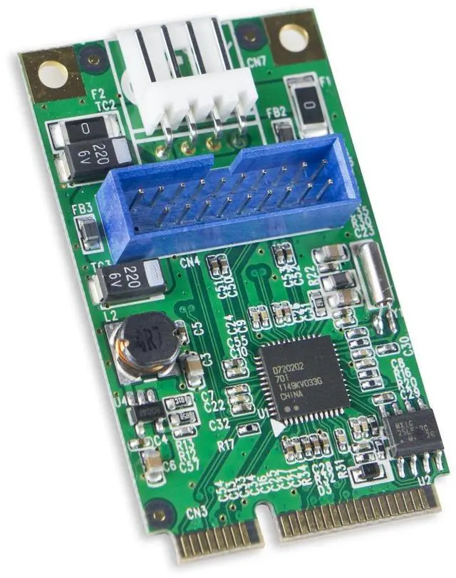 Main image of Syba 19-Pin USB 3.0 Header Mini PCI-Express Card with Female USB 3.0 Cable SD-MPE20142