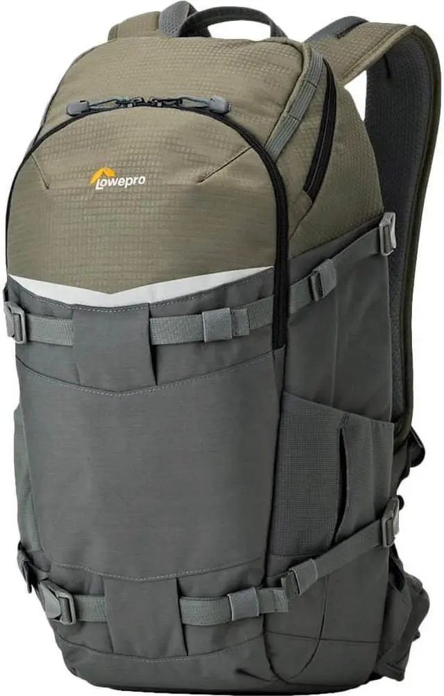 Alt view image 6 of 12 - Lowepro Flipside Trek BP 250 AW Backpack for DSLR & 1-2 Lenses, Gray/Dark Green