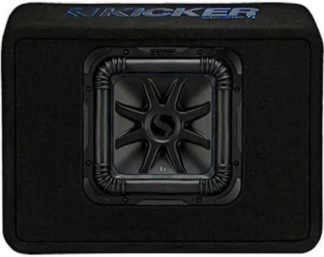 Alt view image 3 of 16 - Kicker TL7S102 L7S 10" Subwoofer in Thin-Profile Enclosure 2-Ohm