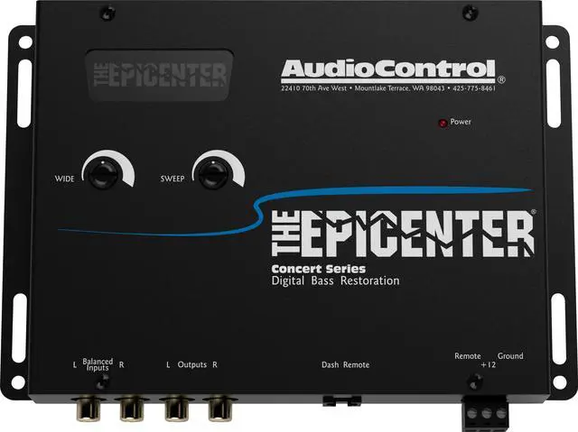 Alt view image 13 of 19 - AUDIOCONTROL EPICENTERBLACK Bass processor - black - Concert Series