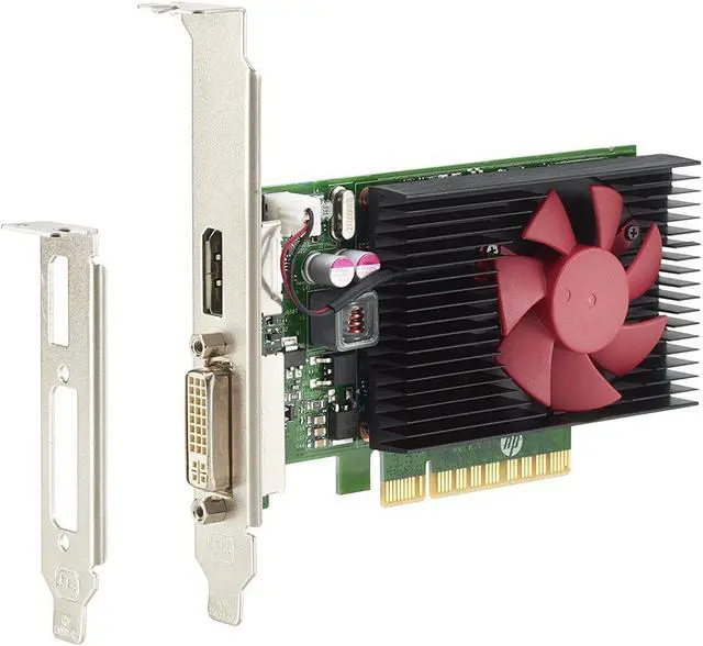 Main image of HP GeForce GT 730 Graphic Card - 2 GPUs - 900 MHz Core - 2 GB GDDR5 - Low-Profile