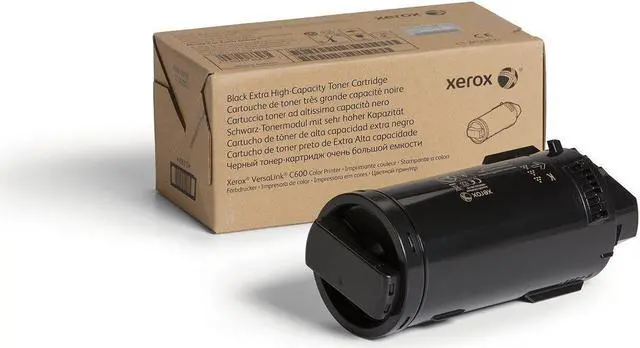 Main image of XEROX 106R03919 GENUINE XEROX BLACK EXTRA HIGH CAPACITY TONER CARTRIDGE FOR THE VERSALINK C600