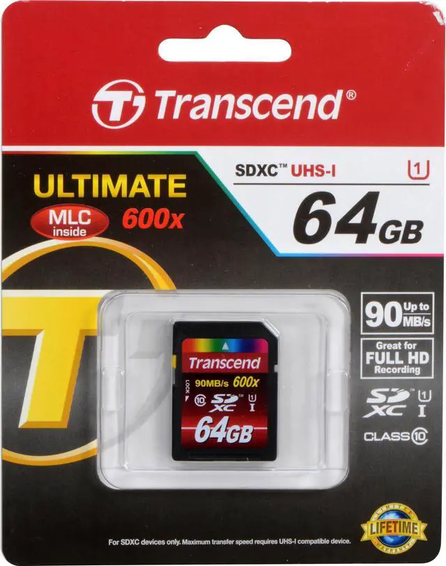 Alt view image 19 of 20 - Transcend 64GB SDXC Class 10 UHS-I 80MB/Sec Flash Memory Card Model TS64GSDXC10U1