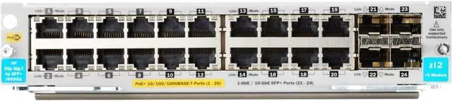 Main image of HP 20p PoE+ / 4p SFP+ v3 zl2 Mod (J9990A)