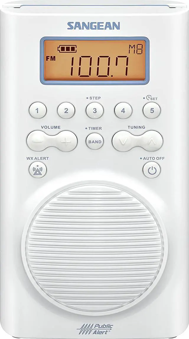 Main image of Sangean H205 AM/FM Weather Alert Waterproof Shower Radio