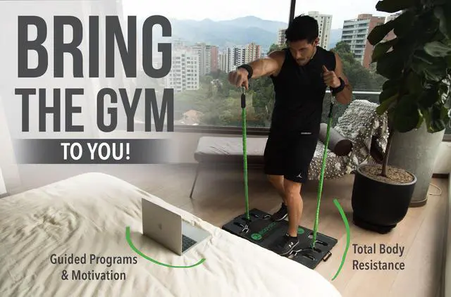 Alt view image 3 of 9 - BodyBoss Portable Gym 2.0 - The World's 1st Home Gym You Can Take Anywhere - Green, Full Bundle Package
