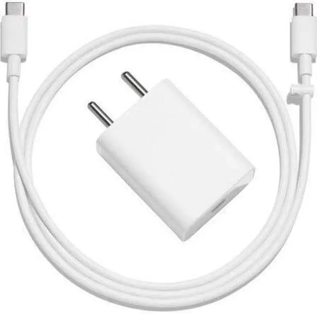 Alt view image 2 of 7 - Google USB-C Charging Rapidly Charger for 2nd & 3rd Gen Pixel devices (18W 3A Charger + 3 Foot USB-C, C-C Cable)