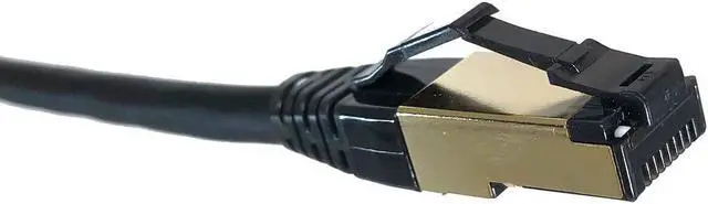Main image of Micro Connectors E12-025B Cat8 SFTP RJ45 Patch Cable Black - 25 ft
