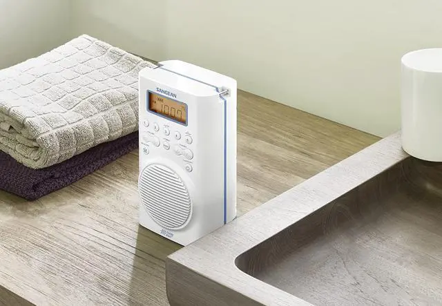 Alt view image 9 of 10 - Sangean H205 AM/FM Weather Alert Waterproof Shower Radio