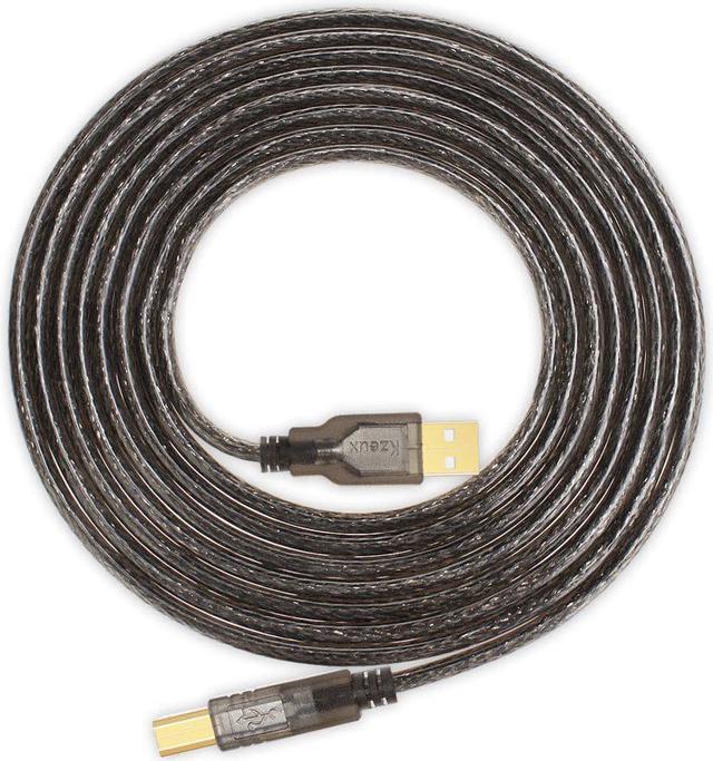 Alt view image 5 of 7 - Printer Cable USB Printer Scanner Cable 15ft High Speed USB 2.0 A Male to B Male Cord for HP, Canon, Epson, Dell, Samsung etc