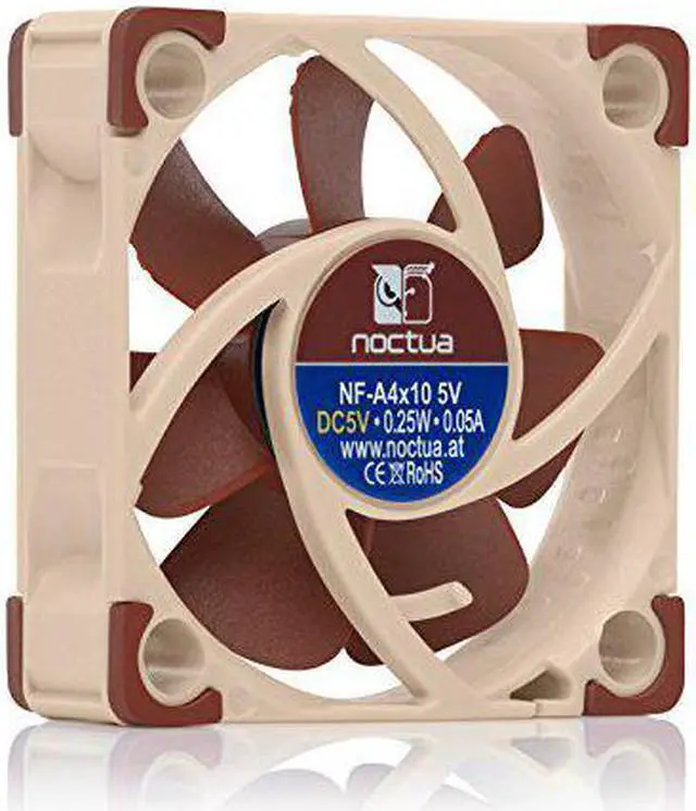 Alt view image 2 of 6 - Noctua A-Series Cooling Fan Blades with AAO Frame, SSO2 Bearing (NF-A4X10-FLX 5V)