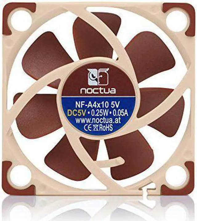 Alt view image 4 of 6 - Noctua A-Series Cooling Fan Blades with AAO Frame, SSO2 Bearing (NF-A4X10-FLX 5V)