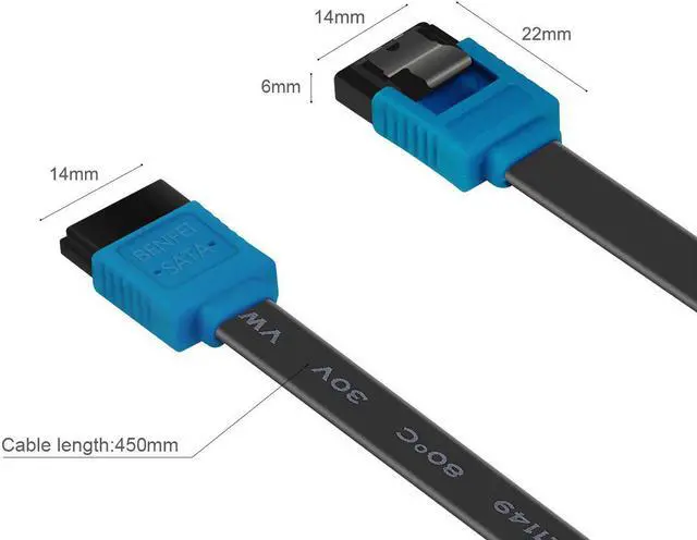 Alt view image 4 of 6 - BENFEI SATA Cable III, 12 Pack SATA Cable III 6Gbps Straight HDD SDD Data Cable with Locking Latch 18 Inch for SATA HDD, SSD, CD Driver, CD Writer