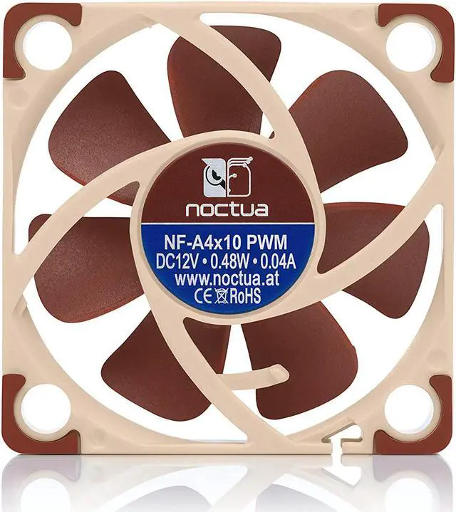 Alt view image 4 of 5 - noctua NF-A4x10 PWM Premium-quality Quiet Fan (40mm, Brown)