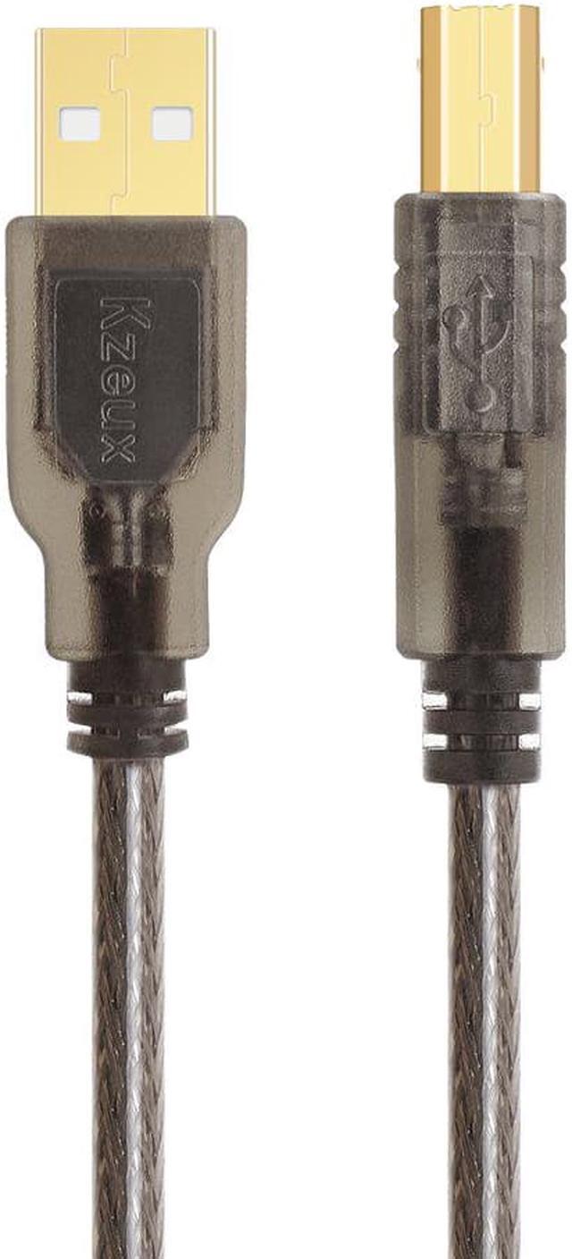 Alt view image 7 of 7 - Printer Cable USB Printer Scanner Cable 15ft High Speed USB 2.0 A Male to B Male Cord for HP, Canon, Epson, Dell, Samsung etc