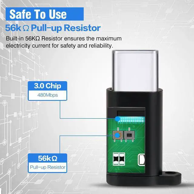 Alt view image 5 of 6 - USB Type C Adapter 10 Pack, Micro USB Female to USB-C Male Converter Android Cable Connector with Keychain Charger fit Samsung Galaxy S10 S9 S8 Plus S9+ Note 9 8 LG V30 V20 G7 G6 G5 Pixel 3 XL Moto Z3