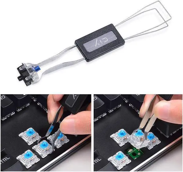 Alt view image 6 of 7 - Keycap Puller Stainless Steel Key Keycap Removal Tool Keycaps Remover for Mechanical Keyboard for Removing Fixing keyboard tools