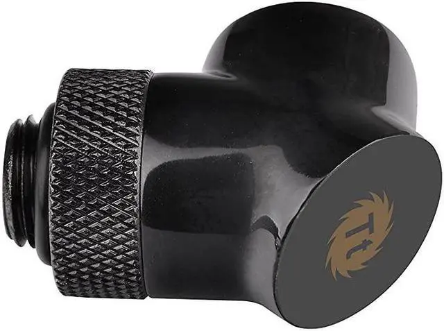 Alt view image 3 of 5 - Thermaltake Pacific DIY LCS Black G1/4 90 Degree Adapter Fitting (CL-W052-CU00BL-A)