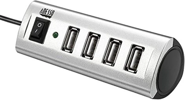 Alt view image 7 of 13 - Adesso AUH-2040 4-Port USB 2.0 Hub
