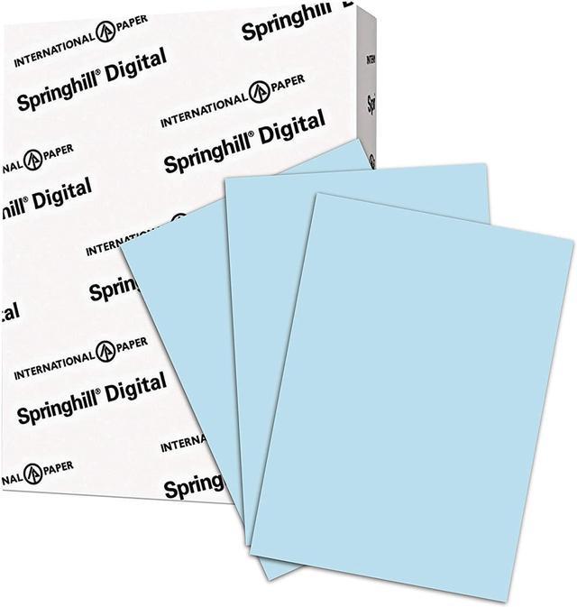 Springhill Colored Paper, Cardstock Paper, Blue Paper, 67lb, 147gsm, 8.5 x  11, 1 Ream / 250 Sheets - Vellum Card Stock, Thick Paper (026000R) 