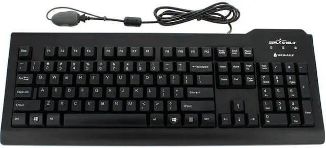 Alt view image 2 of 3 - Seal Shield Silver Seal Glow Waterproof True Type Keyboard - Backlit