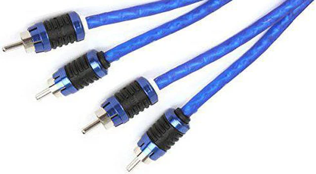 Alt view image 6 of 6 - Stinger 2 channel 6000 series double shielded directional twisted pair 3 RCA interconnects