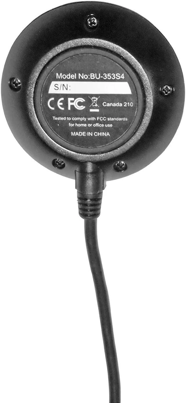 Alt view image 4 of 4 - GlobalSat BU-353-S4 USB GPS Receiver (Black)