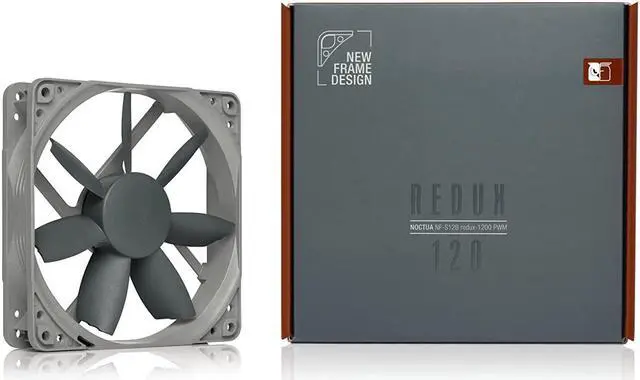 Alt view image 4 of 7 - Noctua NF-S12B redux-1200 PWM Fan (120x120x25mm 4-pin, 1200rpm max)