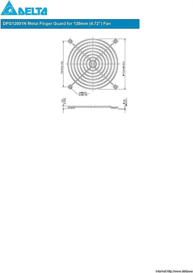 Alt view image 2 of 2 - PartsCollection 4 Pcs Fan Grill Guard for 120MM (12CM) Axial Brushless Fan