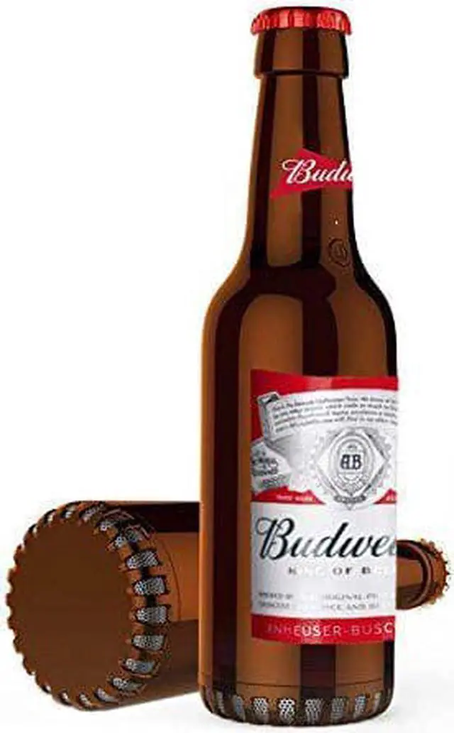 Alt view image 4 of 4 - Budweiser BWBBS001 Wireless Bluetooth Bottle Speaker - Red