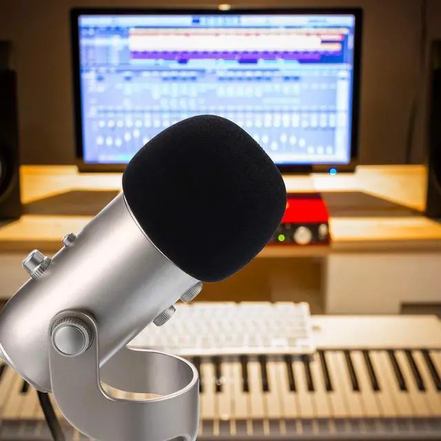 Alt view image 6 of 8 - Mudder Mic Cover Foam Microphone Windscreen for Blue Yeti, Yeti Pro Condenser Microphone
