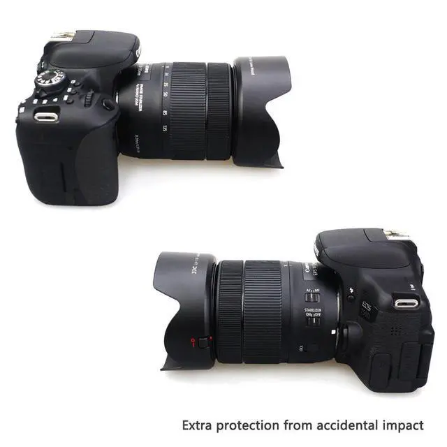Alt view image 4 of 7 - JJC Bayonet Dedicated Lens Hood for Canon EF-S 18-135mm f/3.5-5.6 IS USM Lens on Canon EOS 80D 77D 60D, Replaces Canon EW-73D OEM Lens Hood