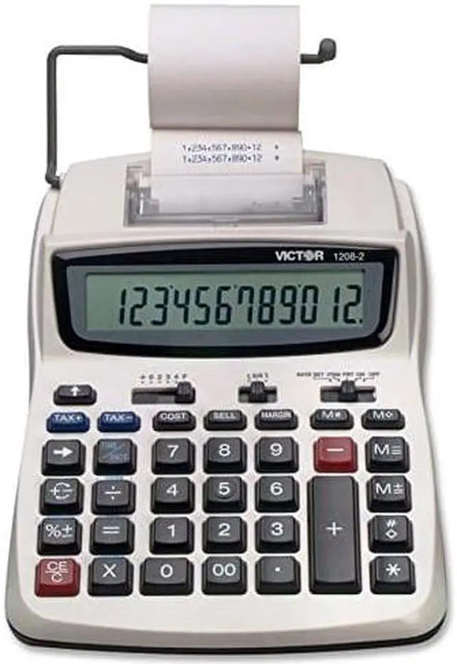 Alt view image 6 of 6 - VICTOR 1208-2 Portable Calculator,LCD,12 Digits