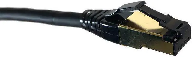 Alt view image 4 of 4 - Micro Connectors E12-025B Cat8 SFTP RJ45 Patch Cable Black - 25 ft
