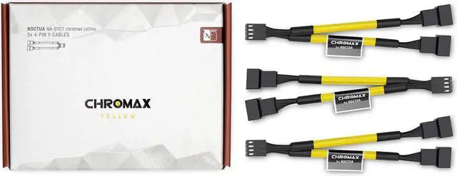 Main image of Noctua NA-SYC1 chromax.Yellow y-Cables