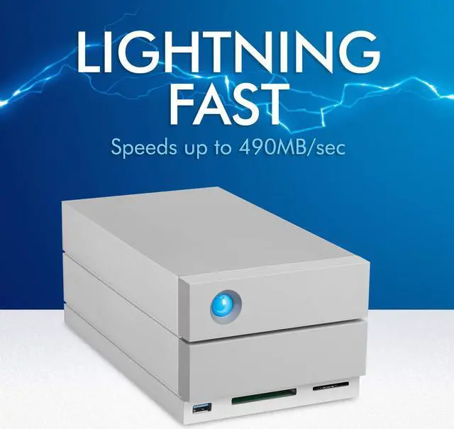 Alt view image 10 of 20 - LaCie 2big Dock RAID Storage Array with 28TB (2x 14TB) HDD #STGB28000400