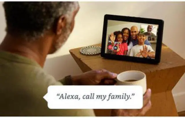 Alt view image 8 of 15 - Amazon B077THMYGN Echo Show 2nd Gen 10.1” HD Screen Sandstone