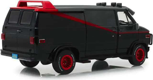 Alt view image 5 of 11 - 1983 GMC Vandura Black "The A-Team" (1983-1987) TV Series 1/18 Diecast Model Car by Greenlight