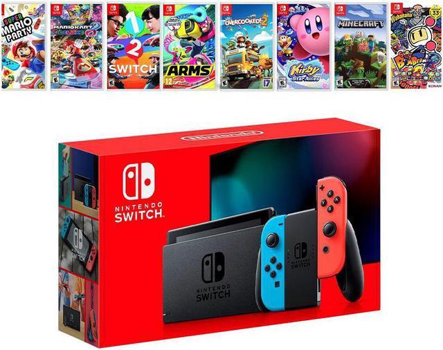2019 New Nintendo Switch Red/Blue Joy-Con Console Multiplayer Party Game Complete Bundle, 8 Must Play Games, Mario Party Kart 8 1-2 and More! Nintendo Switch Systems - Newegg.com