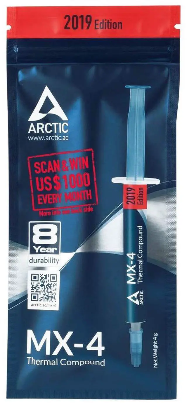 Alt view image 2 of 4 - ARCTIC MX-4 4G 2019 EDITION/ACTCP00002B 2019 Edition Thermal Compound (4.0 g)